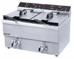 Купить фритюрница airhot ef12+12 с краном на 12л, 6.5квт, настольн. электр. – цена от завода, доставка до двери | RuOborudovanie.ru